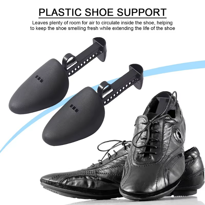 Embauchoir en plastique réglable et portable pour chaussures en cuir homme et femme