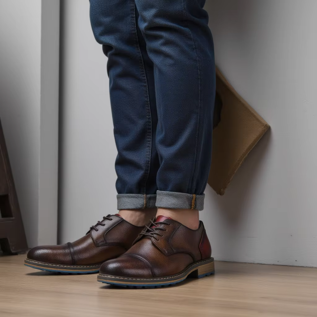 Chaussures Derby rétro pour hommes