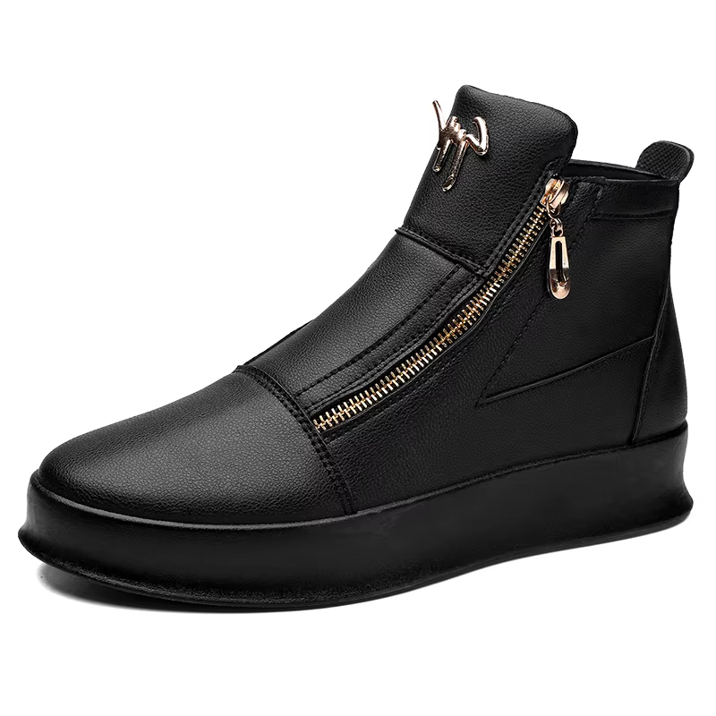 Marque de mode hommes baskets hautes offre spéciale plate-forme blanche chaussures décontractées