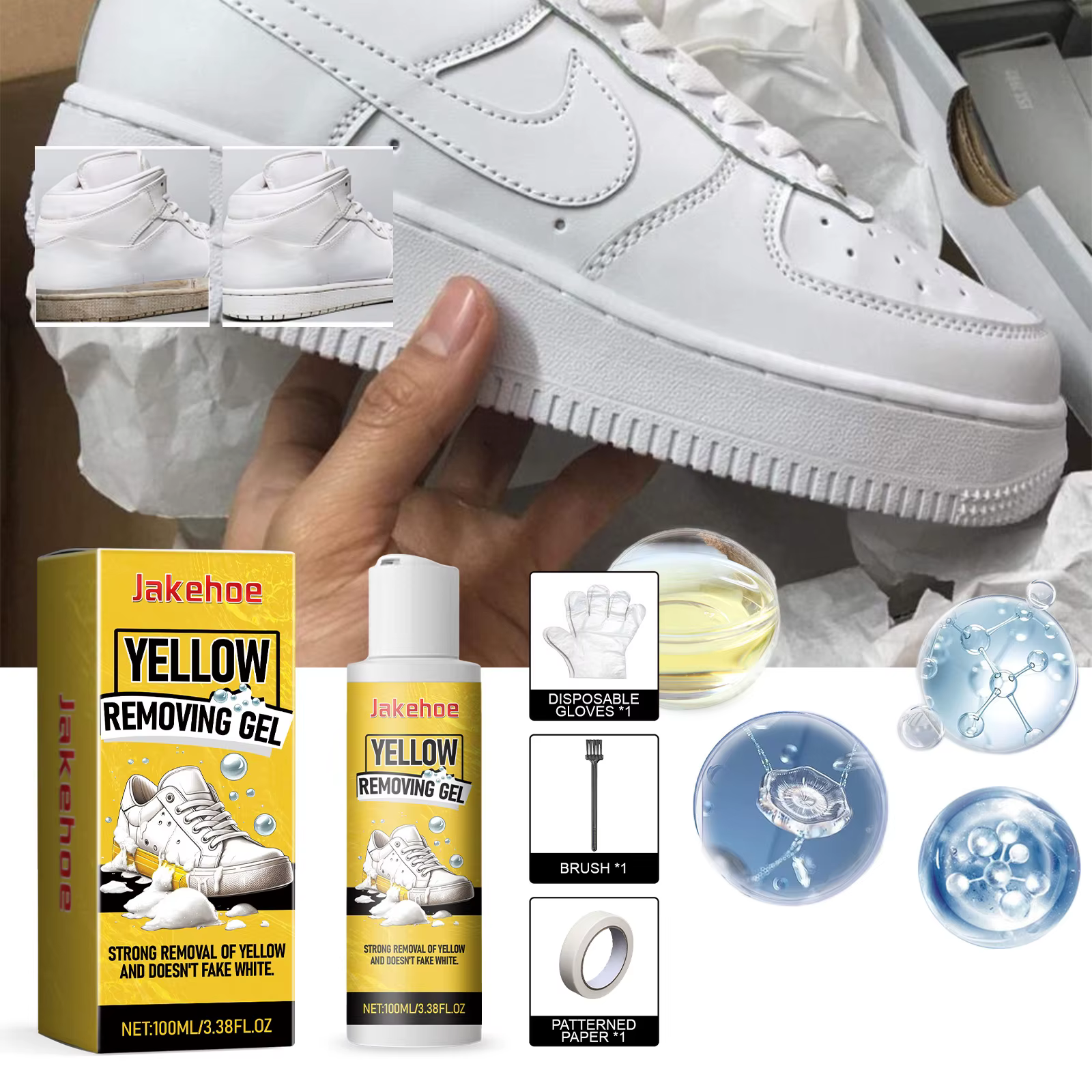 Nettoyant pour chaussures blanches