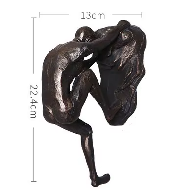 Athlète escalade homme résine fond tenture murale décoration Sculpture Statue figurines présent décor rétro