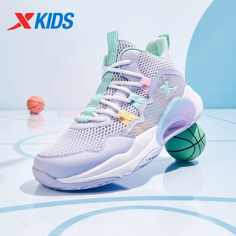 Xtep chaussures de basket-ball pour adolescents 2025 printemps unisexe maille respirant léger mode