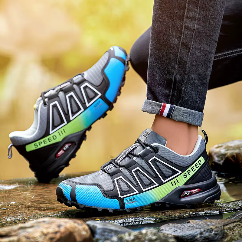 TFanJump chaussures de randonnée en plein air pour hommes et femmes semelle extérieure en caoutchouc antidérapante