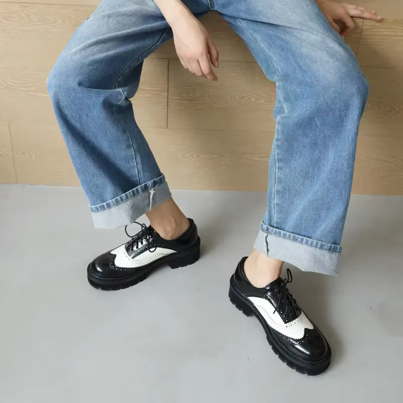 Chaussures plates Vintage rétro pour femmes
