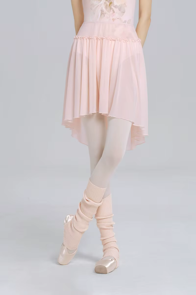 Jupe de danse de ballet pour femmes, adultes, adolescentes, jupe en mousseline de soie blanche et noire en forme de pétale, jupe de danse lyrique, jupe de pratique de danse pour ballerines