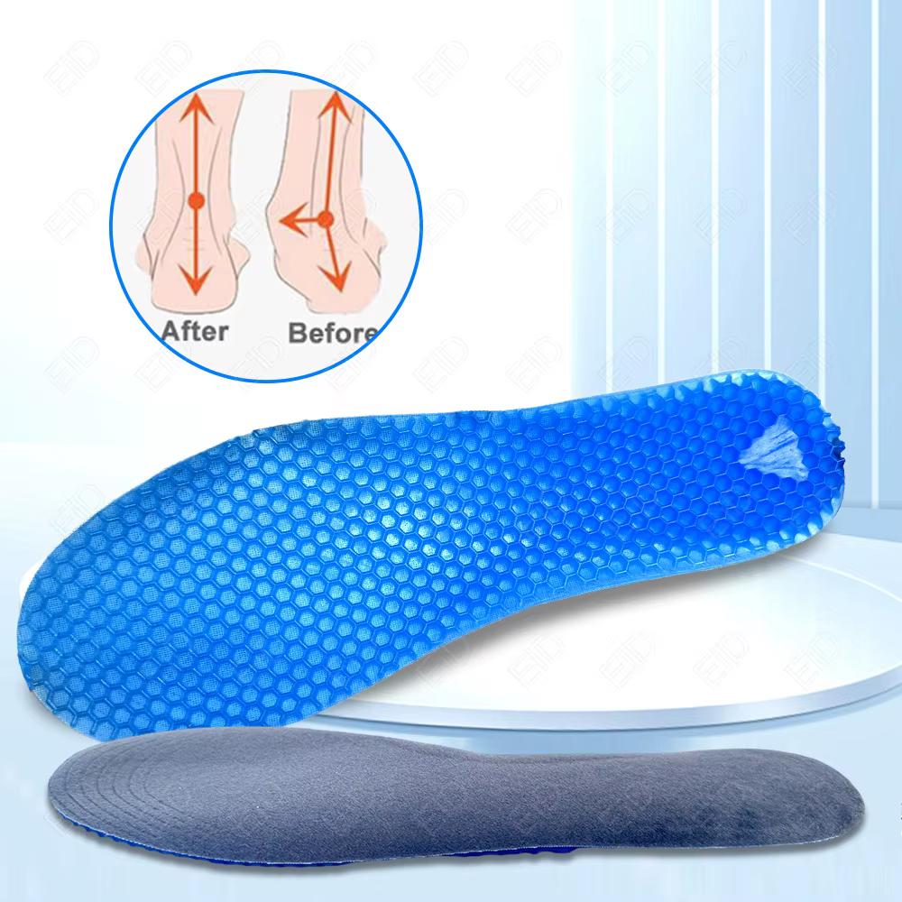 EiD-Semelles intérieures en gel de silicone pour chaussures de sport