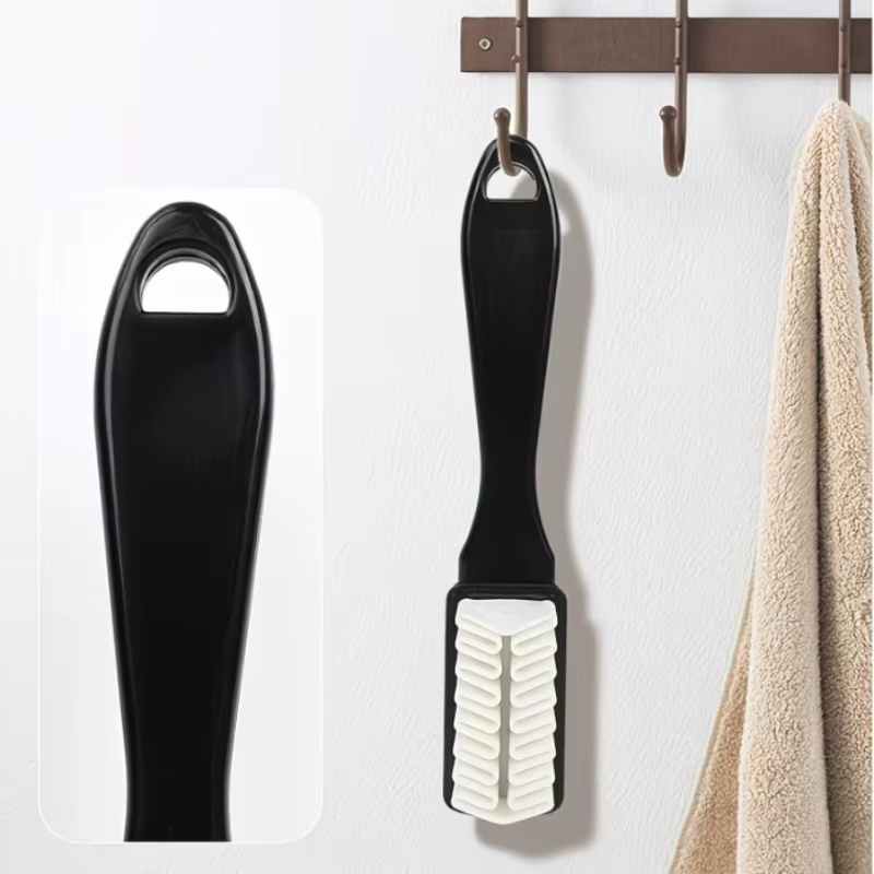 1 brosse de nettoyage pour chaussures en daim et cuir avec gomme
