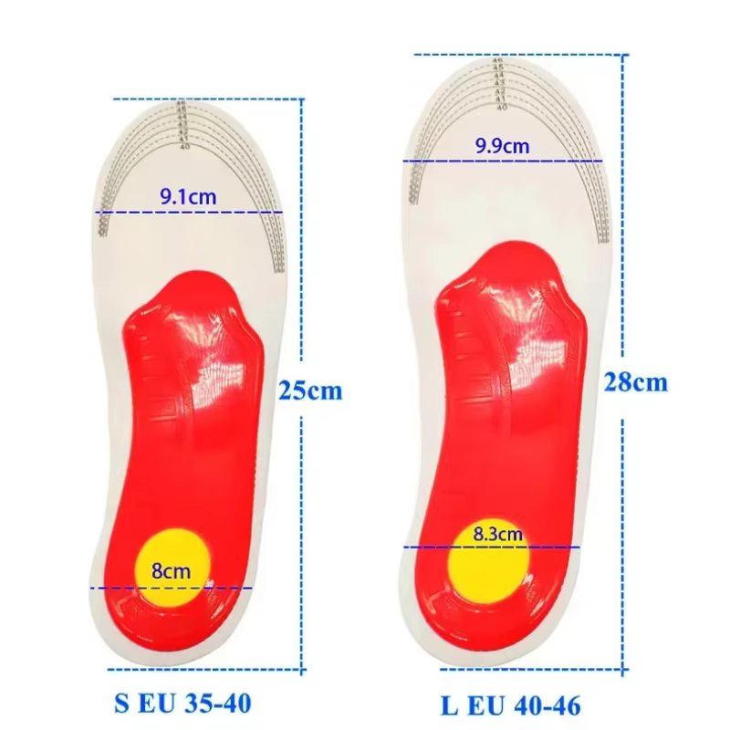 Semelles orthopédiques absorbant les chocs
