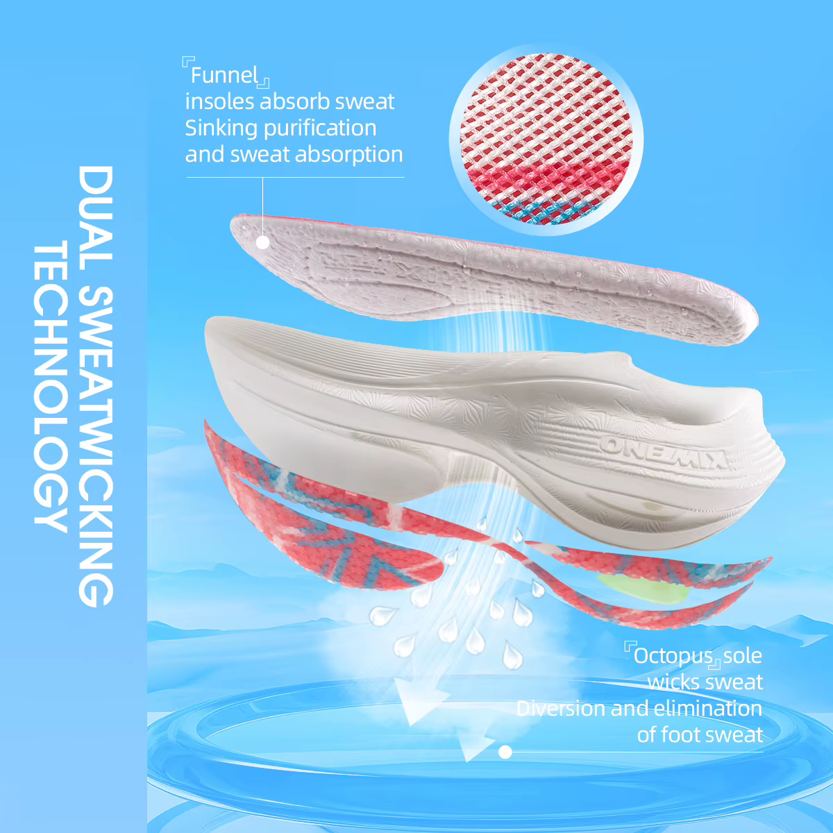 ONEMIX ivoire blanc chaussures de course pour hommes grosses baskets Marathon formateurs