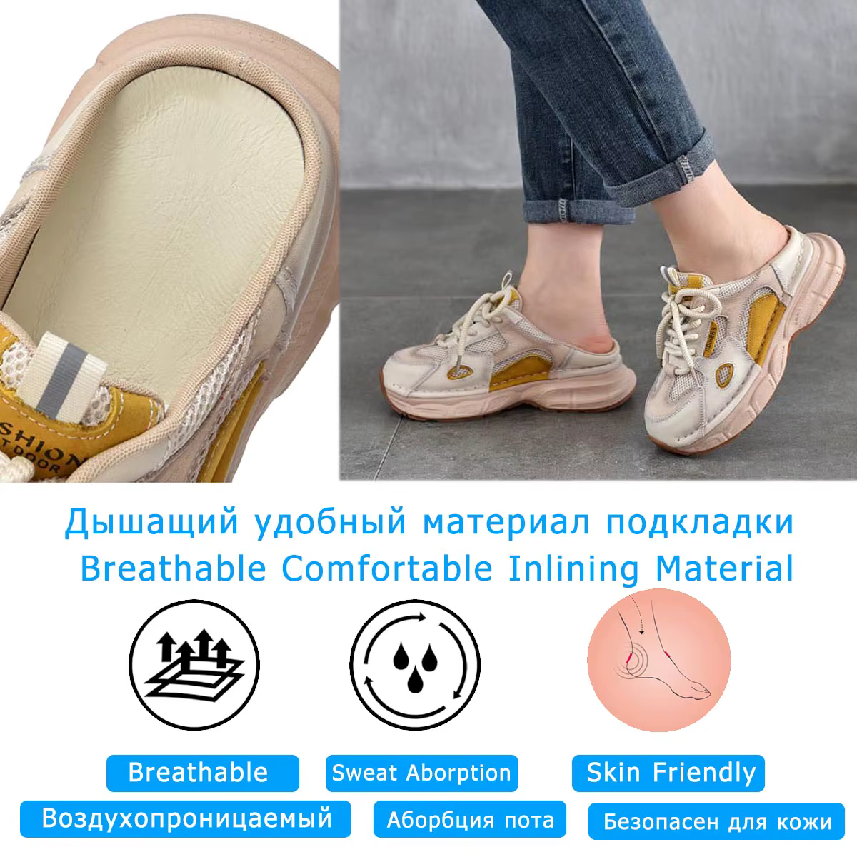 Koznoy 4 cm Air Mesh synthétique en cuir véritable mocassins vulcaniser été plate-forme baskets haute marque décontracté femmes chaussures pantoufles