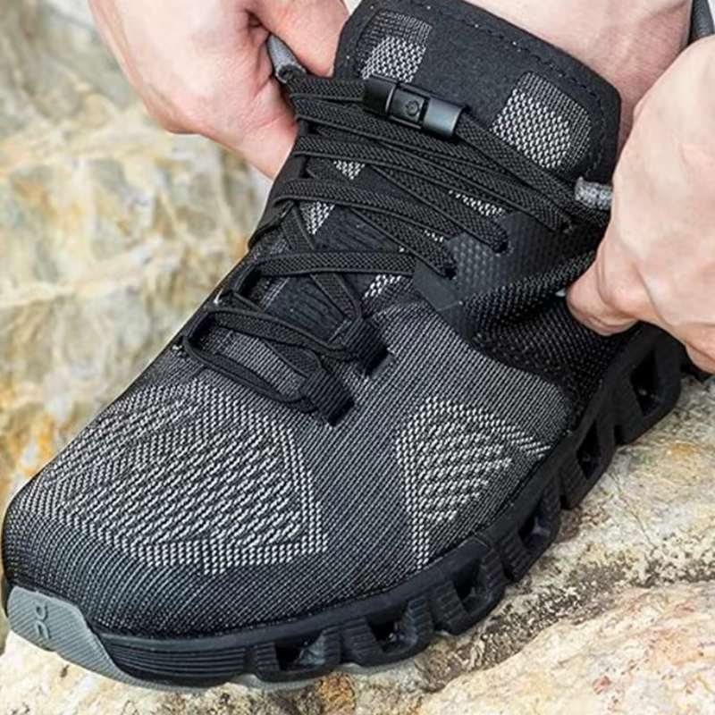 Lacets de chaussures en métal avec fermeture à pression