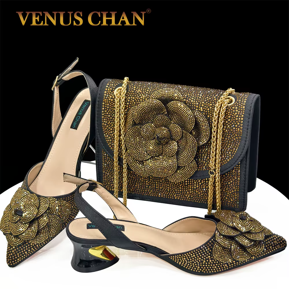 Ensemble de chaussures et sacs Venus Chan pour femmes