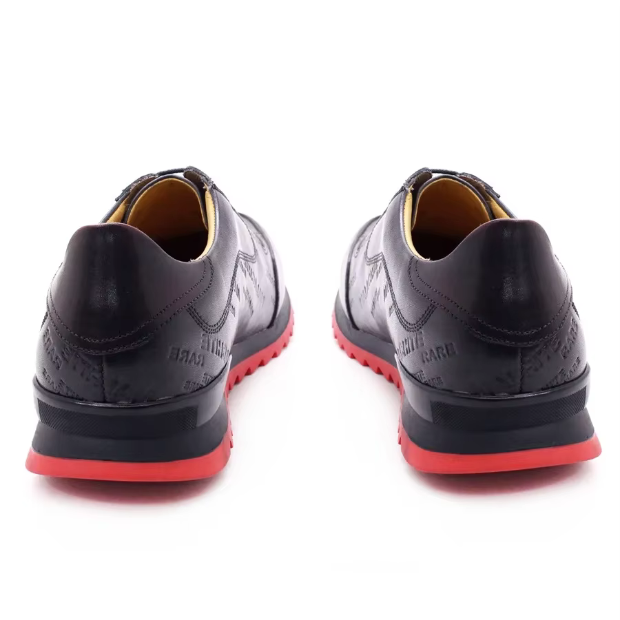 Baskets en cuir haut de gamme pour hommes