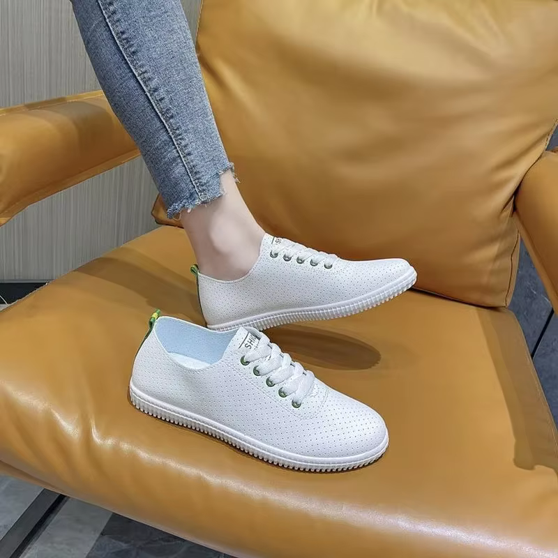 Chaussures vulcanisées pour femmes, respirantes, confortables, chaussures de sport de plein air, de course, d'été, à la mode, semelle épaisse