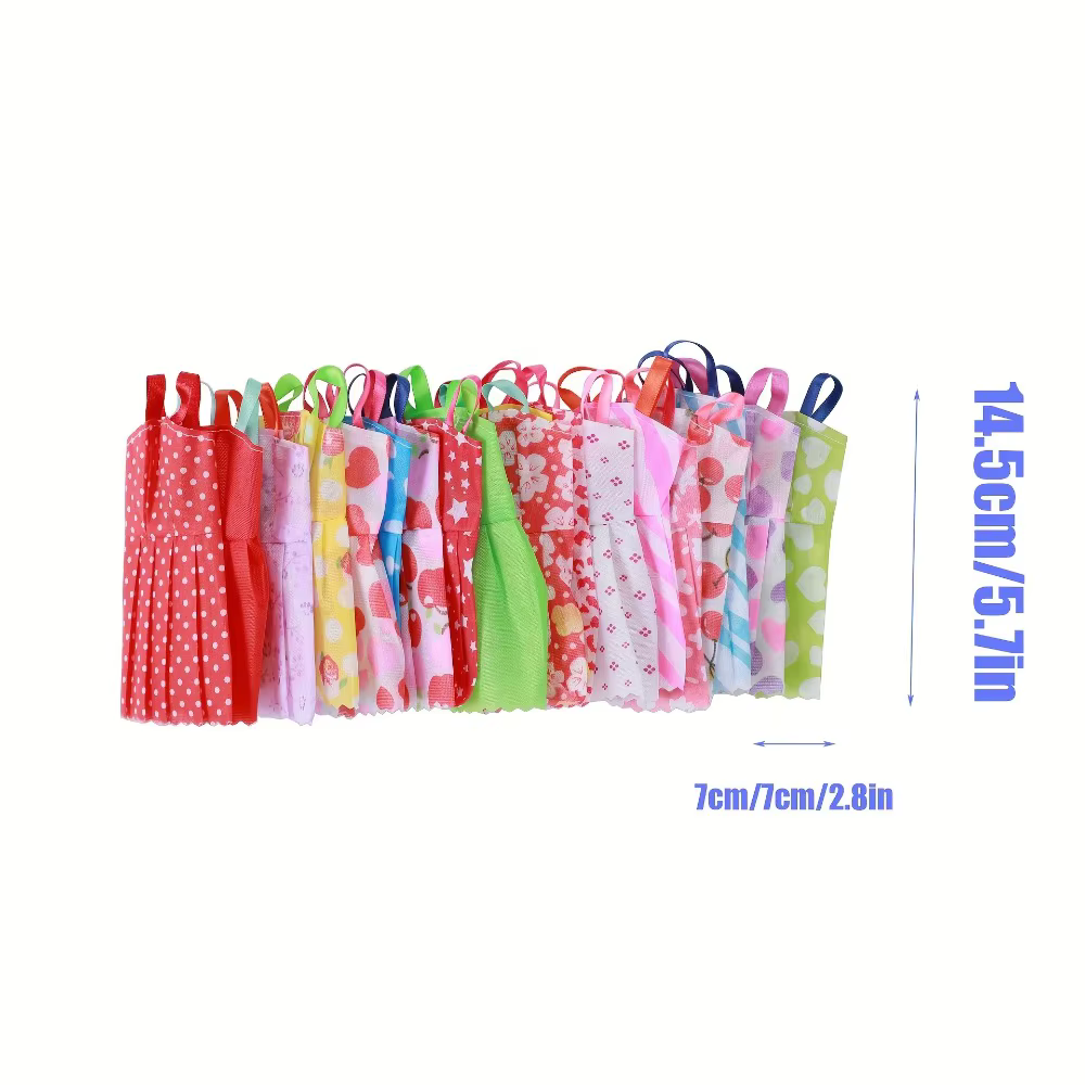 Vêtements et accessoires de poupée aléatoires, 32 pièces, 10 robes à la mode, 22 pièces de chaussures, lunettes, colliers, sac à main pour poupée Barbie