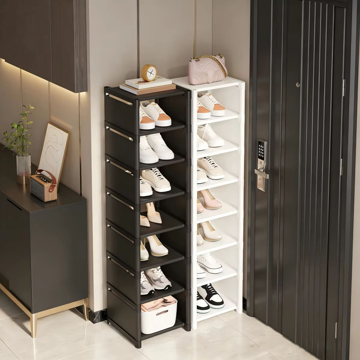 Organisateur de rangement à chaussures empilable