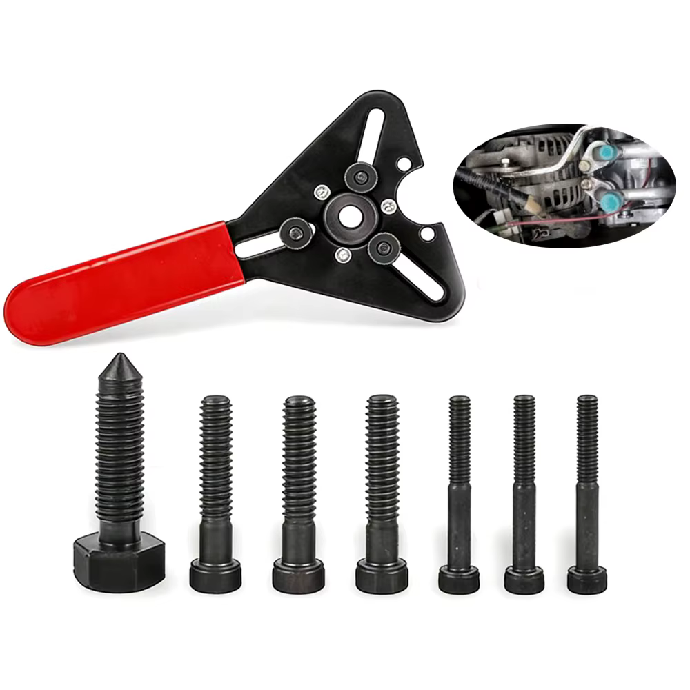Clé double usage pour démontage d'embrayage de compresseur de climatiseur, outil d'entretien avec ventouse pour tête de pompe fixe élastique