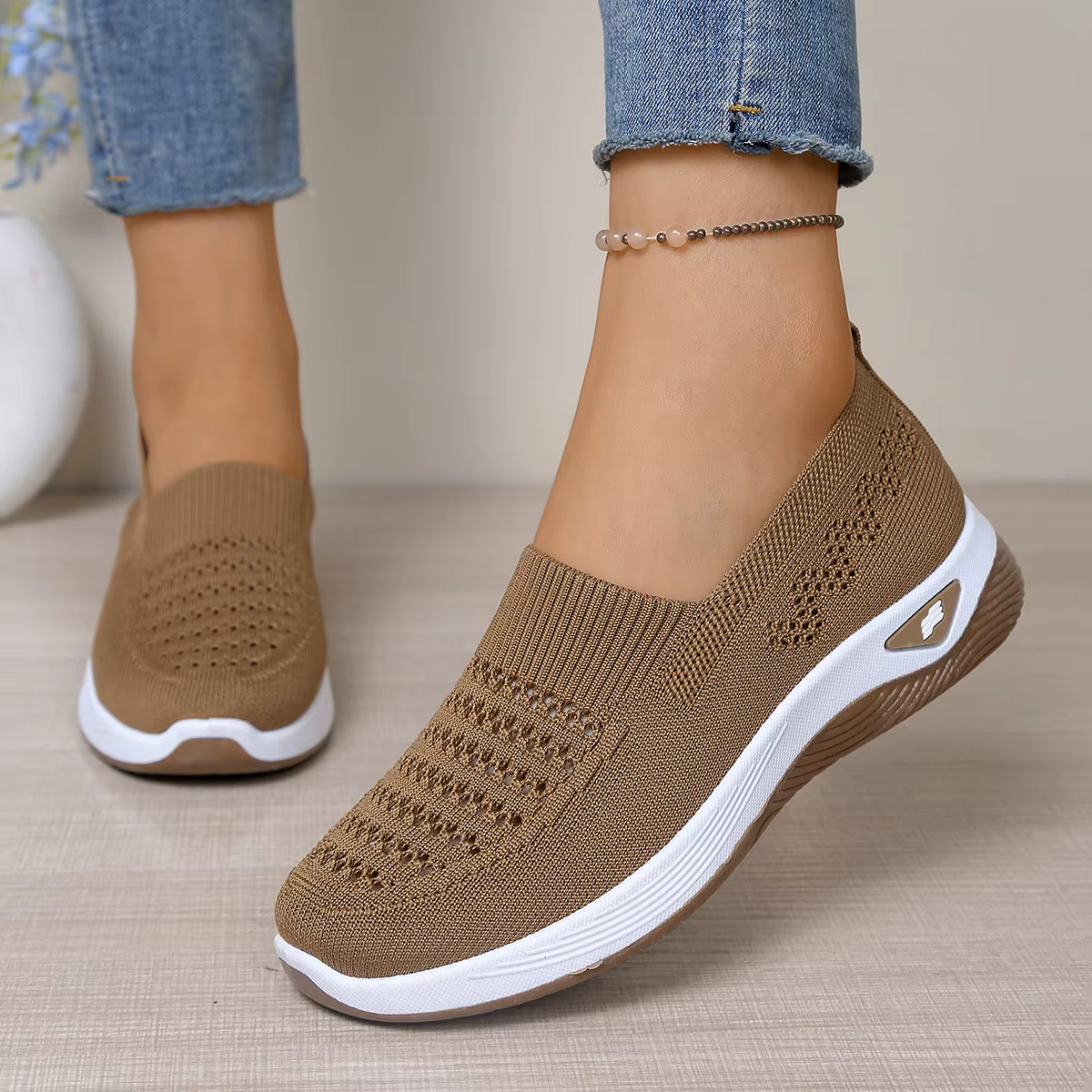 Chaussures pour femmes 2026 – Baskets décontractées confortables à semelle souple en maille respirante pour le travail