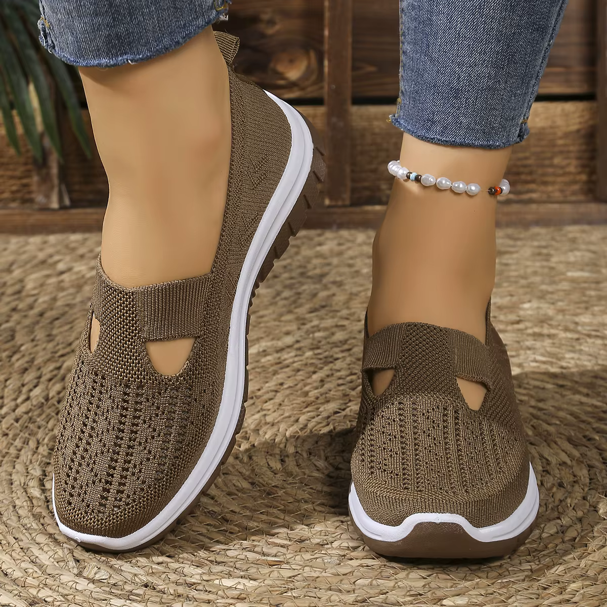 Chaussures de sport décontractées pour femmes avec maille respirante