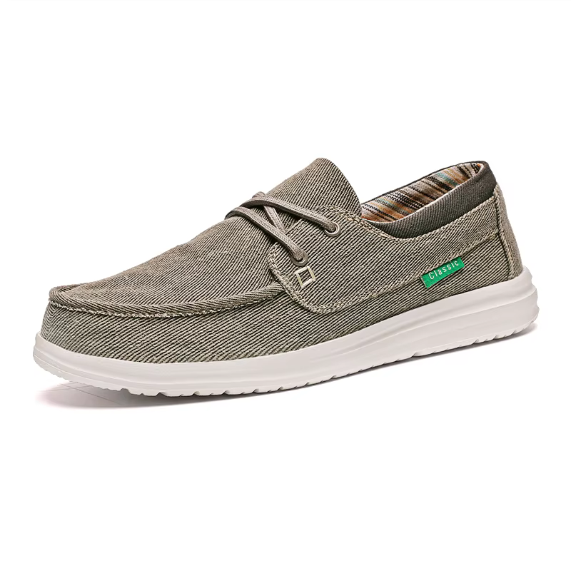 Mocassins d'été en toile pour hommes