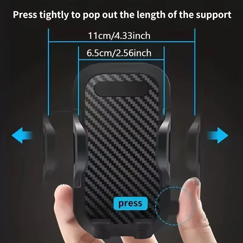 Ventouse Support de téléphone de voiture Support ventouse Smartphone Support de cellule Mobile dans le Support de voiture pour iPhone Xiaomi Huawei Samsung