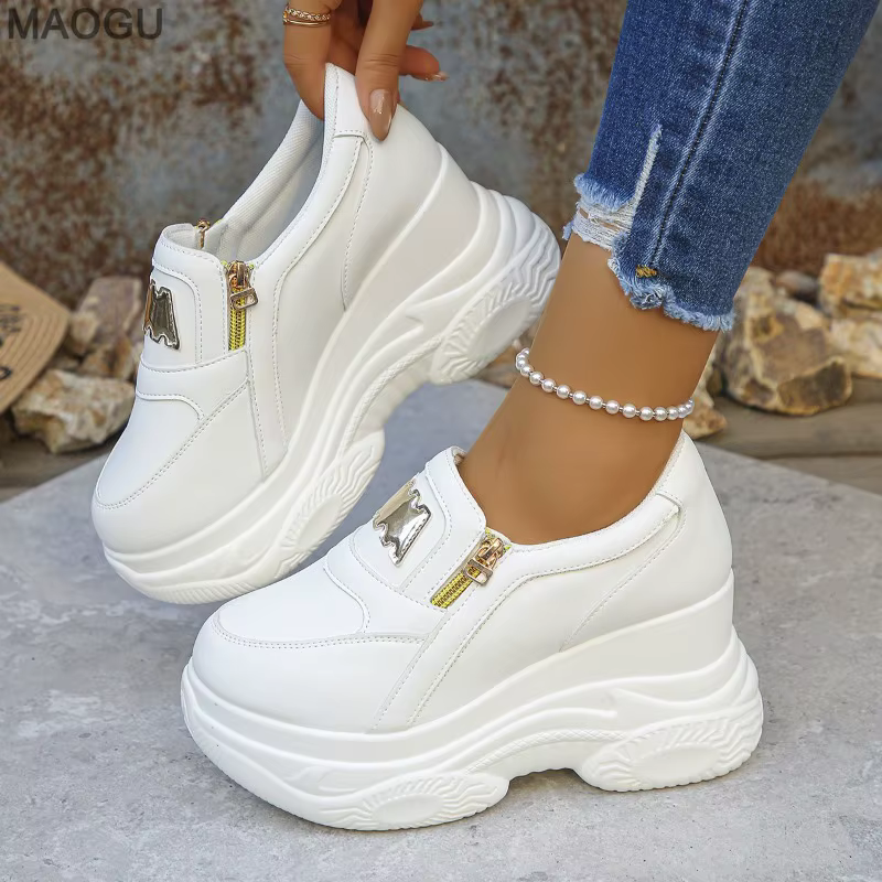 Chaussures à plateforme à semelle épaisse pour femmes