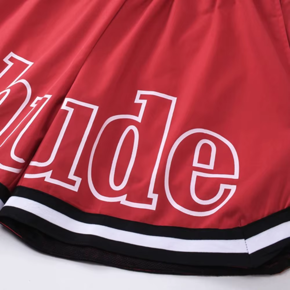 Shorts Rhude pour hommes, plusieurs styles, imprimé logo, ample, respirant, séchage rapide, poches en maille, shorts de sport de plage, haute qualité