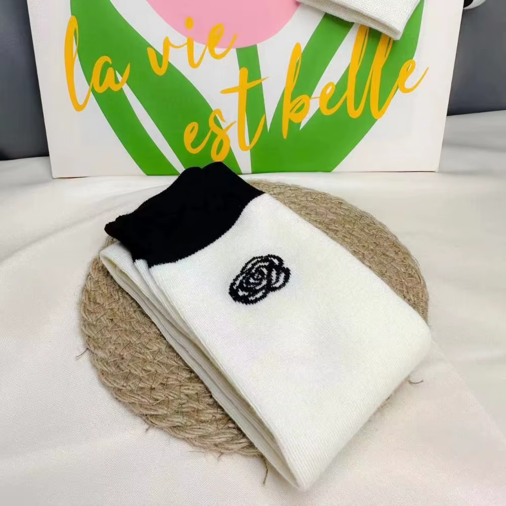 Mode élastique camélia Rose chaussettes longues respirant Lolita Golf Sport