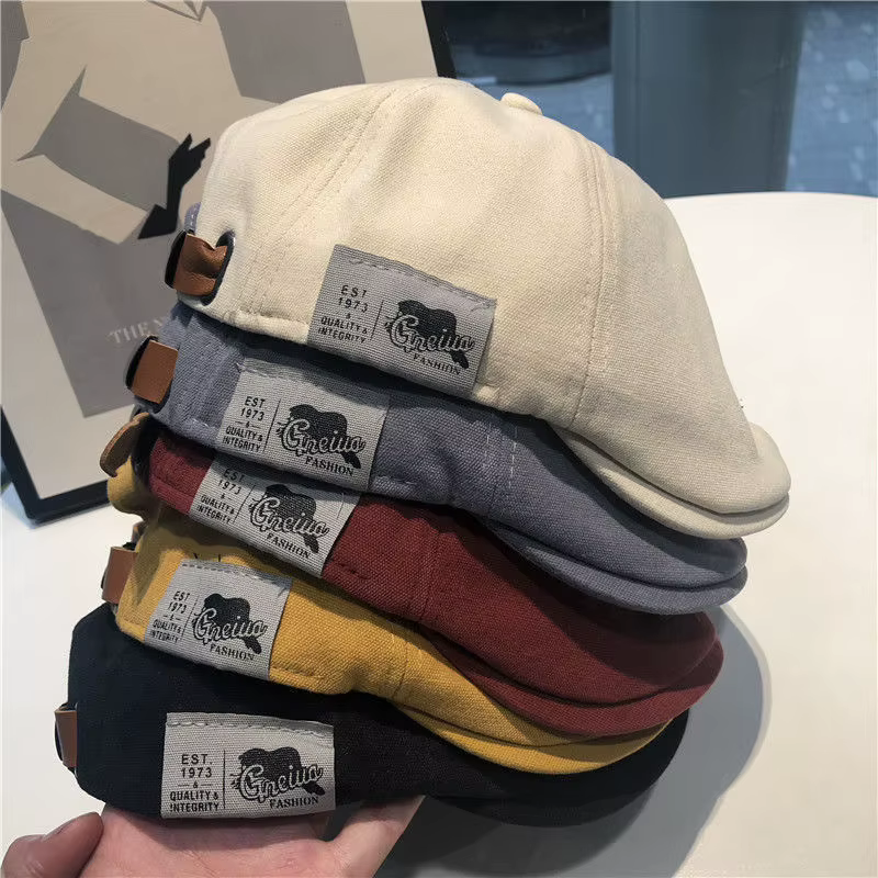 Bérets d'été et d'automne en coton Peaky, casquette de lierre de Style occidental britannique rétro classique pour hommes et femmes, tendance de rue japonaise, chapeaux