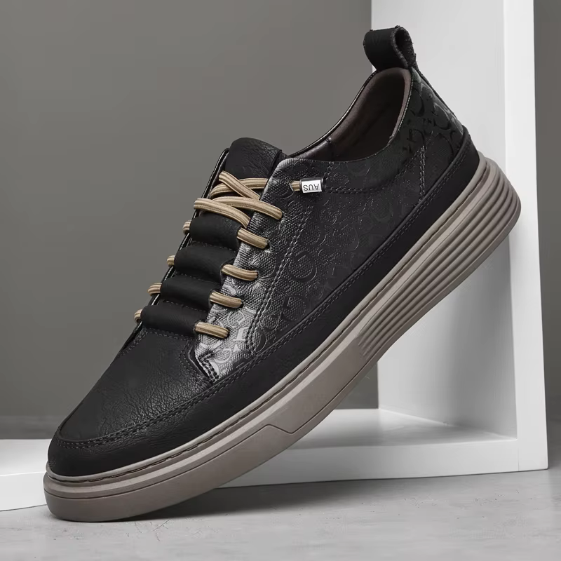Baskets de skateboard en cuir pour hommes
