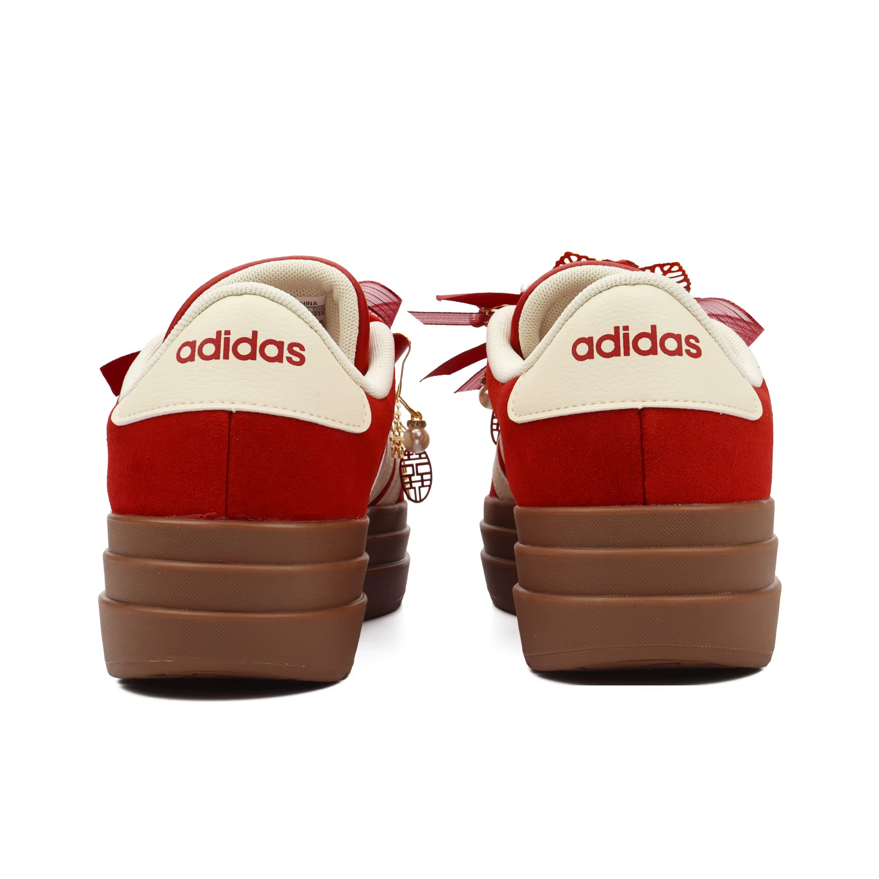 Adidas VL Court Bold Match Made In Heaven Chaussures de skateboard rehaussantes pour femme Rouge