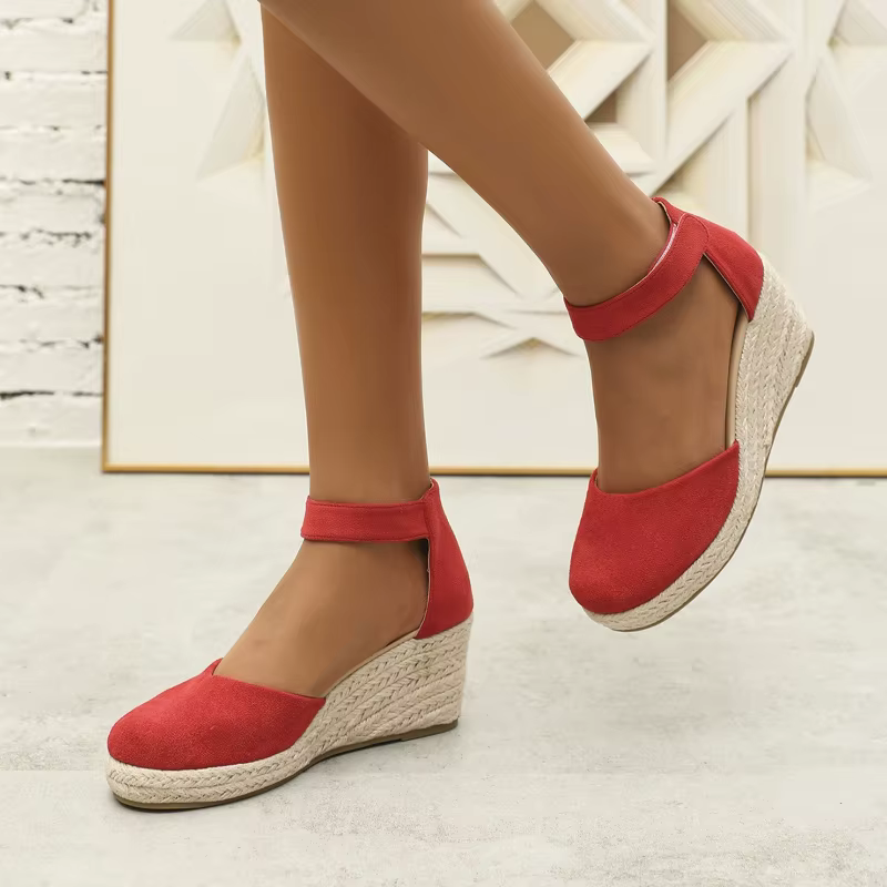 Espadrille tendance d'été à semelles compensées pour femmes