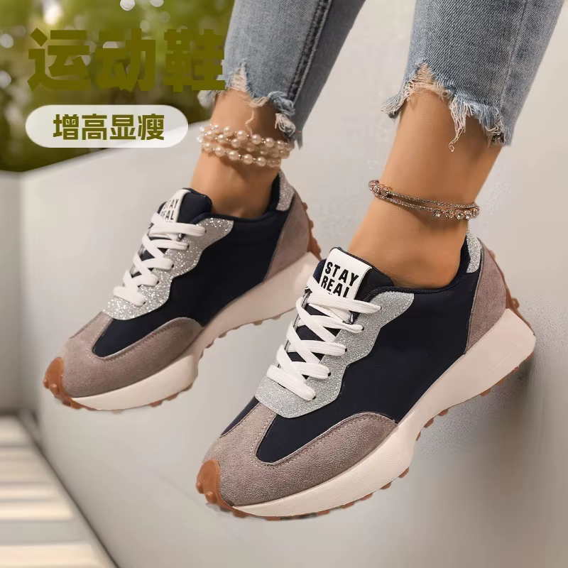 Femmes baskets chaussures de marche décontractées femme automne mode à lacets