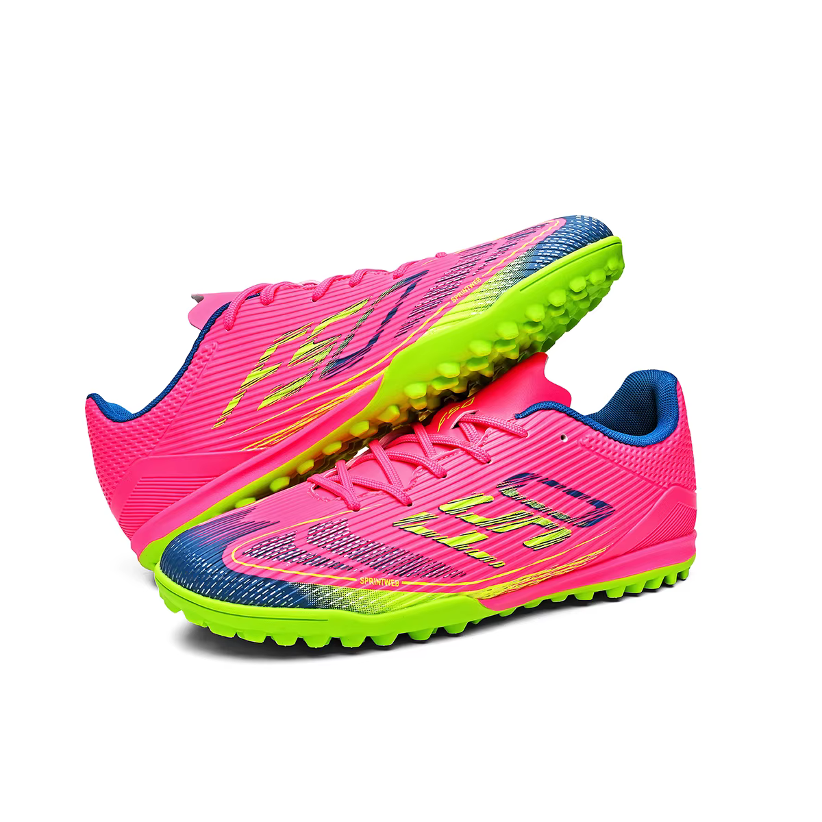 Chaussures de football professionnelles pour hommes TF à crampons cassés