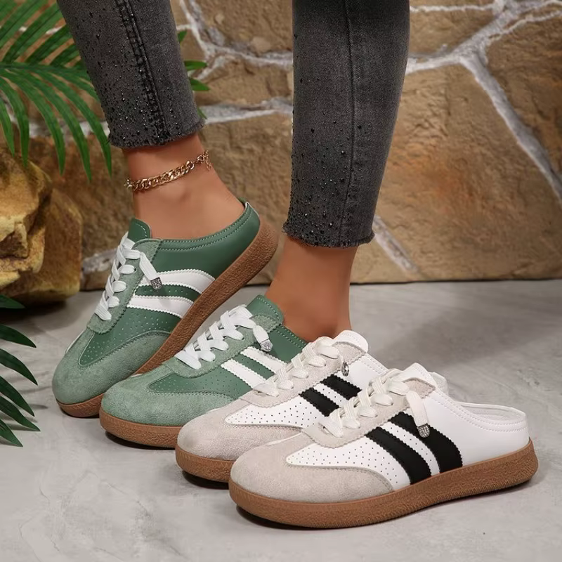 Nouvelles baskets mules pour femmes 2026 – Chaussures décontractées respirantes à lacets