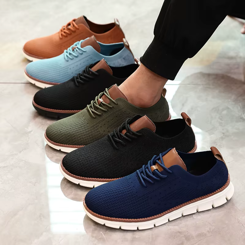 Chaussures tricotées décontractées ultra-légères pour hommes