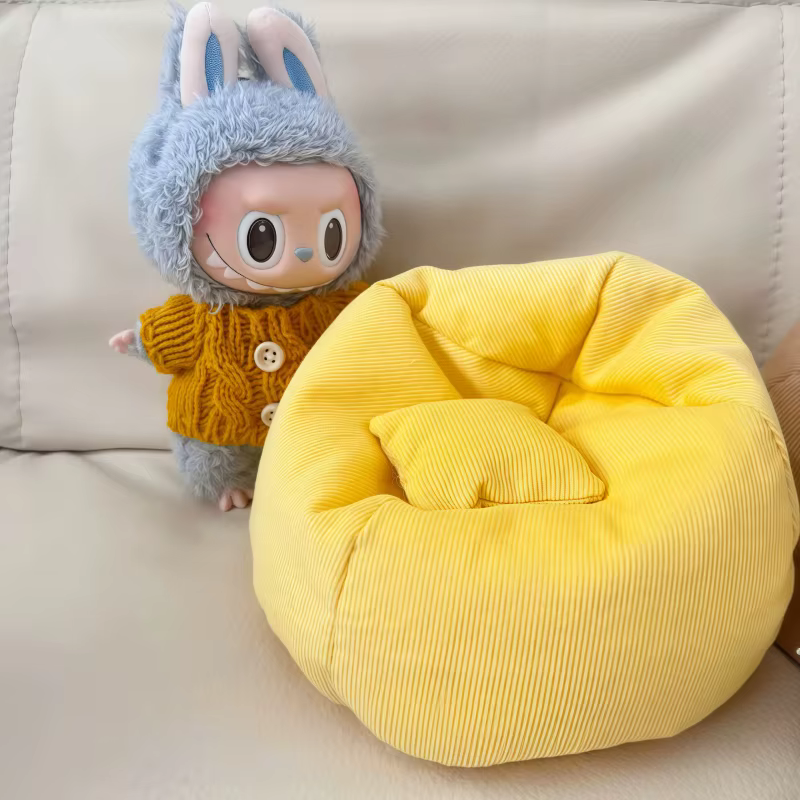 Labubu poupée canapé pour Labubu Mini paresseux canapé-lit V1 V2 V3 bricolage vêtements accessoires mignon poupée coussin jouet pour enfants cadeau