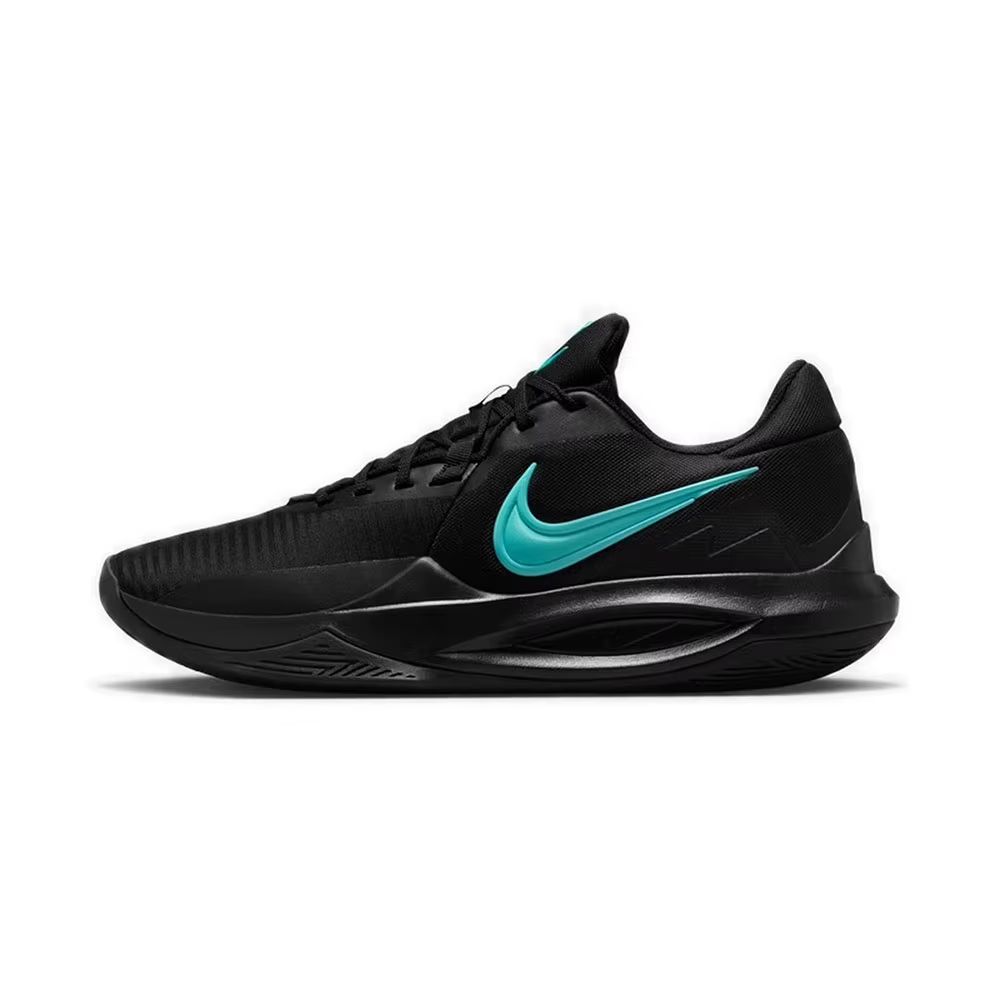 Nike Precision 6 Chaussures de basket-ball basses confortables et polyvalentes pour hommes en noir IO7605-040