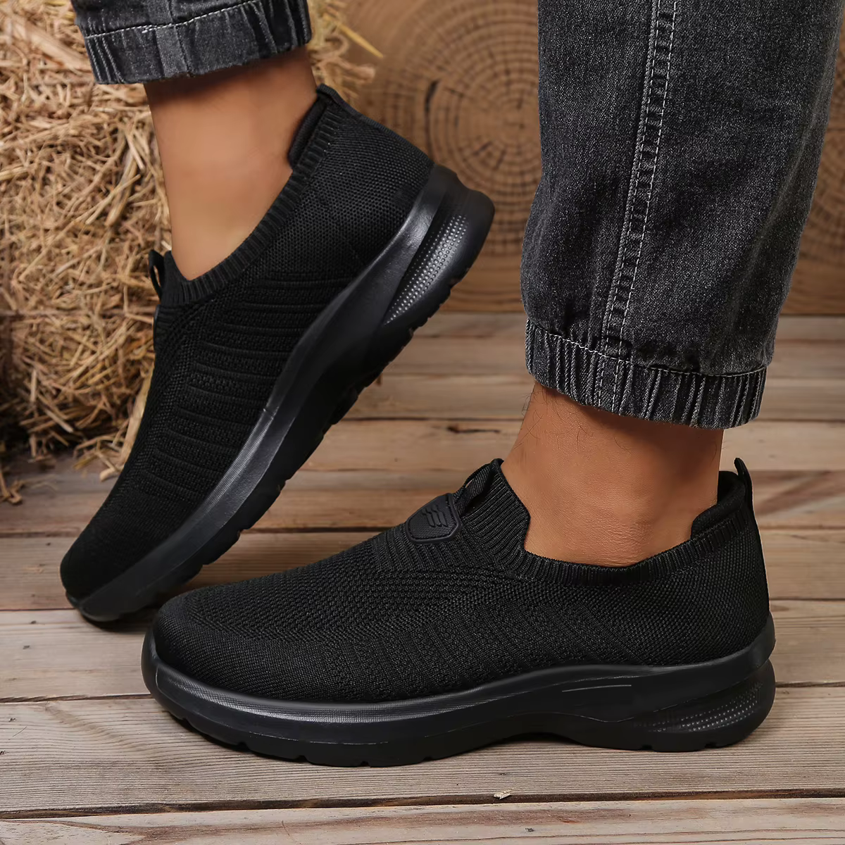 Chaussures quotidiennes monochromes en EVA pour hommes - Semelle légère et confortable - Convient pour la marche décontractée - Livraison gratuite