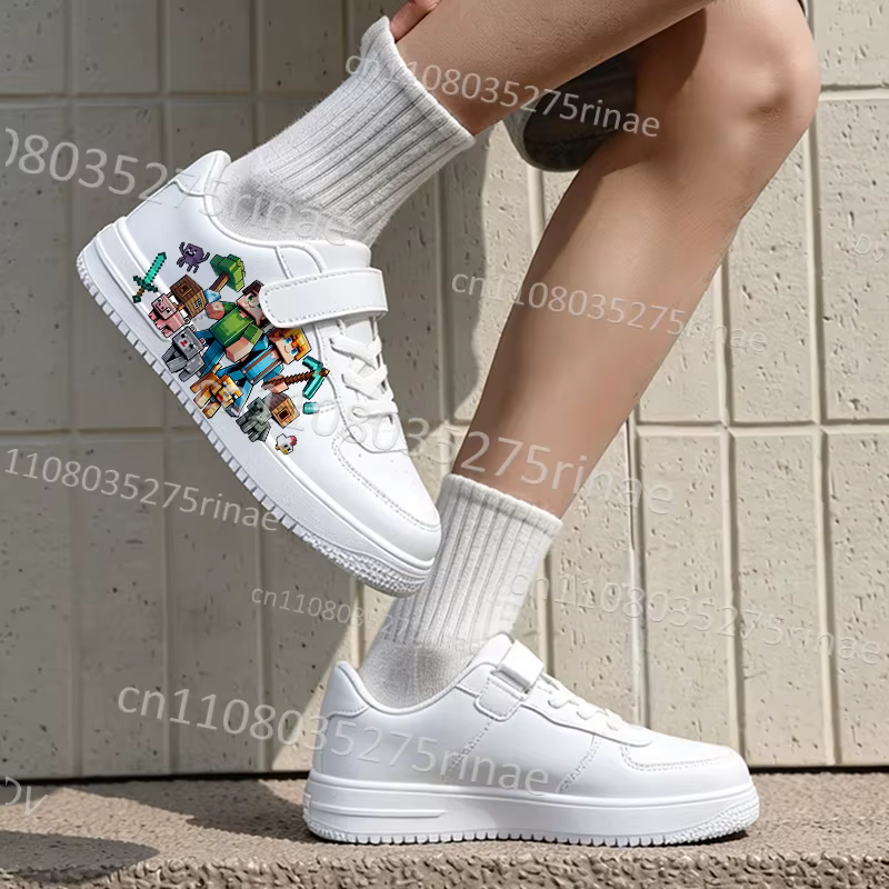 Nouvelles Chaussures de Course M-Minecrafts 2026 pour Adolescents et Enfants – Baskets Respirantes et Décontractées à Coupe Basse pour Garçons et Filles – Idéal Cadeau