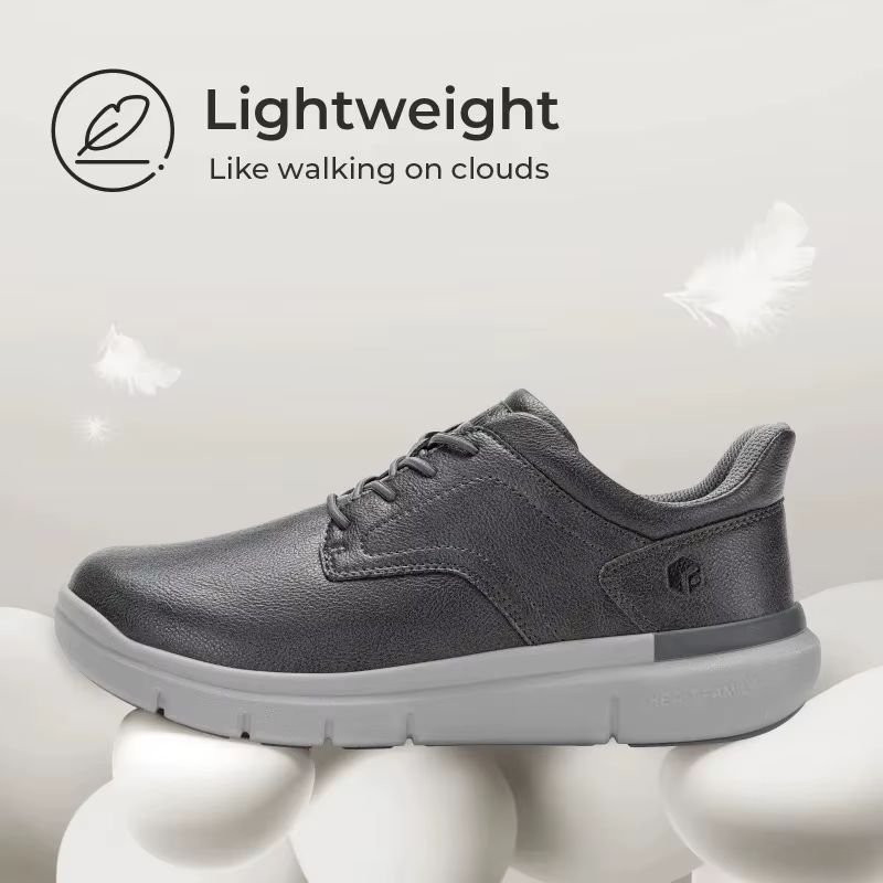 Mocassins larges en cuir pour hommes