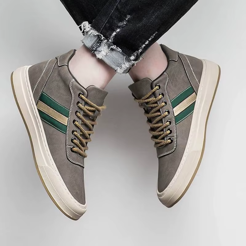 Chaussures d'ascenseur pour hommes augmenter 6cm baskets