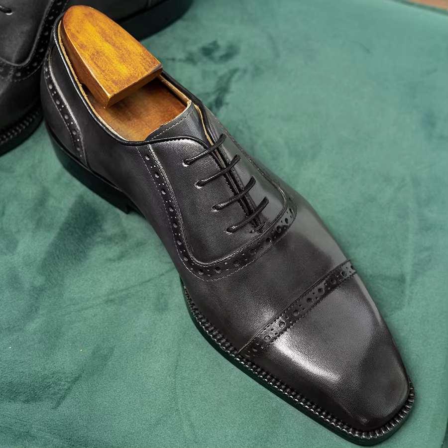 Hanmce Oxford-Chaussures Respirantes en Cuir group pour Homme