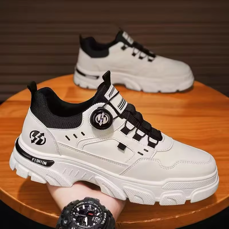 Chaussures d'été décontractées en cuir pour hommes