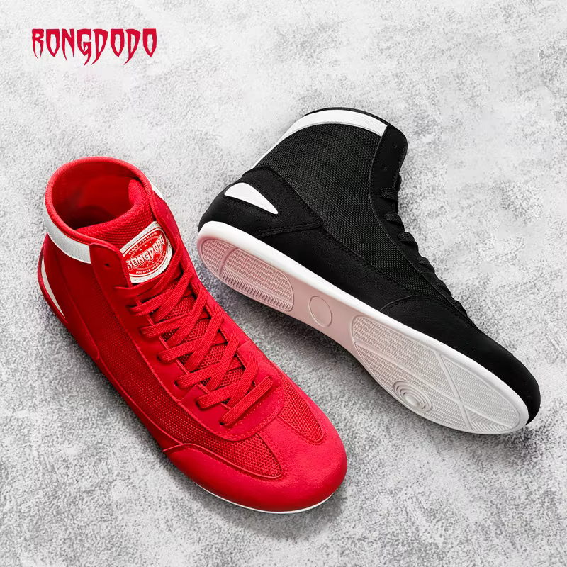 Chaussures de boxe montantes Sanda Combat formation