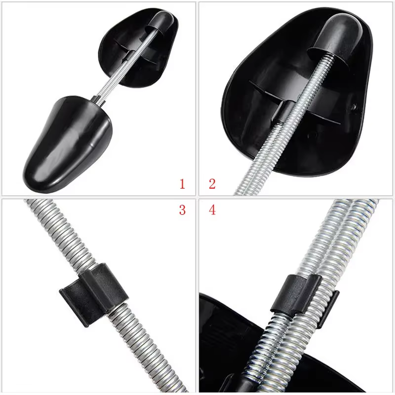1 paire pratique en plastique longueur réglable Durable noir femmes hommes 2 voies chaussures civière arbre Shaper