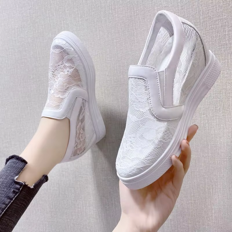 Nouvelles Baskets compensées à plateforme pour femme
