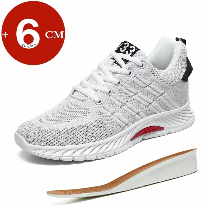 Homme baskets ascenseur chaussures talons cachés respirant rehaussement