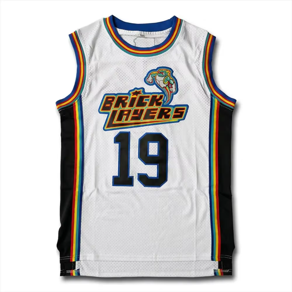 Aaliyah19 # Brick Layers CAMBRIDGE 3 White Basketball Jersey