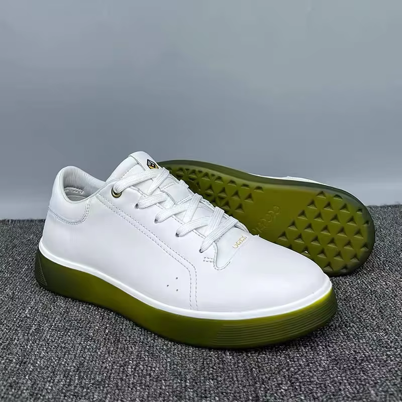 Chaussures d'entraînement respirantes en cuir véritable pour hommes